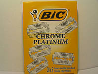 Двусторонние лезвия Bic Chrome Platinum 5 шт. (Бик Хром Платинум) в коробке!
