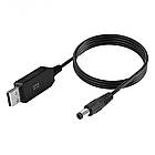 Кабель живлення з 5V на 12V для роутера/модему USB DC, 1м / Шнур для роутера Wifi / USB кабель для роутера, фото 4