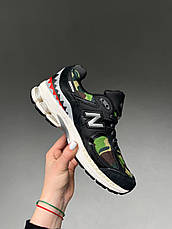 Чоловічі кросівки New Balance 2002R BAPE Black Green Camo M2002RBF, фото 3