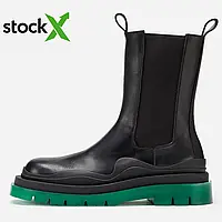 Женские ботинки Bottega 0564 Black - Green