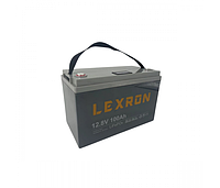 Литий-железо-фосфатная аккумуляторная батарея Lexron LiFePO4 12,8V 100Ah 1280W со встроенной ВМS платой