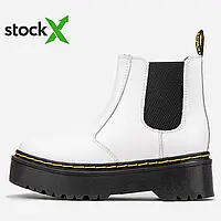 Женские ботинки Dr. Martens 0253 Chelsea White ХУТРО