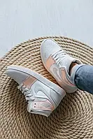 Кроссовки Nike Air Jordan 1 High Grey/Orange