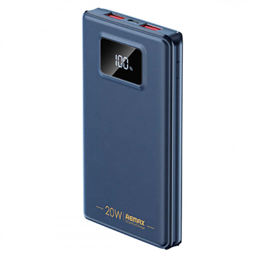 Павербанк повербанк 10000mAh зі швидкою зарядкою |20W+22.5W PD+QC| REMAX RPP-319 Синій