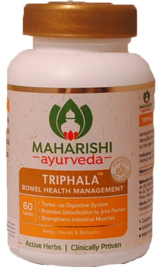 Трифала Махариши Аюрведа (Triphla Maharishi Ayurveda) 60 табл. / 1000 мг - фото 1 - id-p1736989933