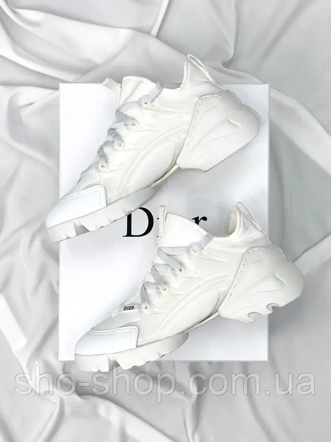 Женские кроссовки Dior D-connect White, фото 1