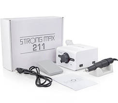 Фрезер Strong MAX 211 з ручкою 102L для манікюру і педикюру, білий, фото 3