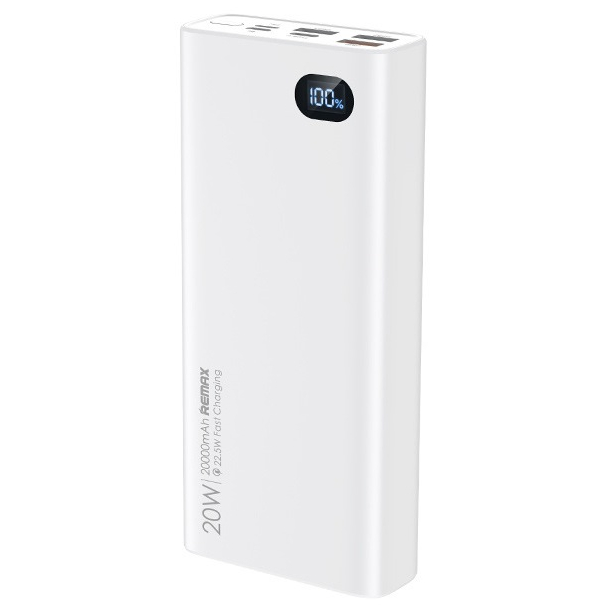 Павербанк повербанк 20000mAh із швидкою зарядкою |20W+22.5W PD+QC| REMAX RPP-292 Білий