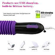 Телескопічний вібратор Love Toy для точки G, висувна кицька, фото 3