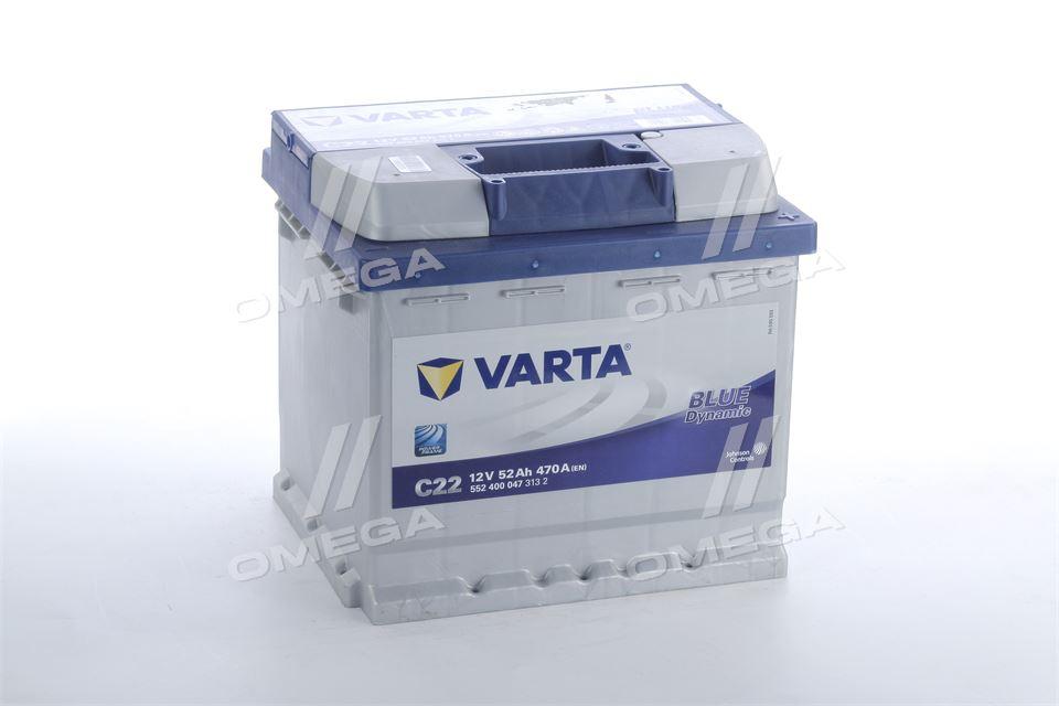 Аккумулятор 52Ah-12v VARTA ВD(C22) (207x175x190),R,EN470 — Купить ...