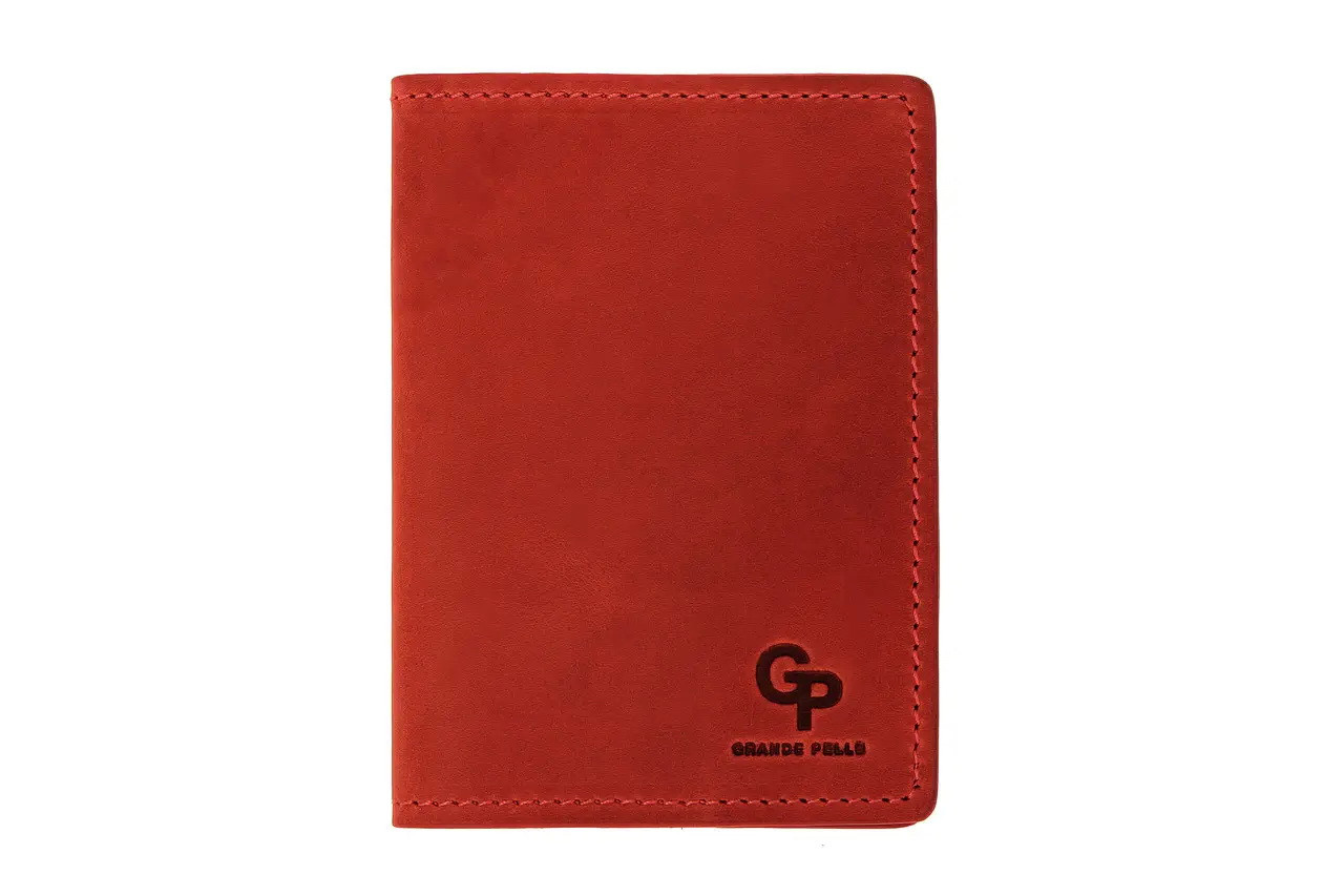 Кольорова обкладинка на паспорт жіноча червона Арт.2521/60 "GP" Італія — (Україна)