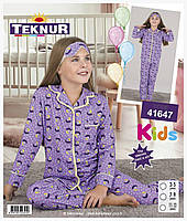 Детская пижама для девочек 6-7 лет