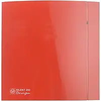 Вытяжной вентилятор с таймером отключения Soler&Palau SILENT 100 CRZ RED DESIGN 4 C