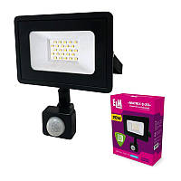 Прожектор світлодіодний із датчиком руху (ІКД) ELM Matrix S 20W 6500 К 26-0035
