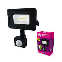 Прожектор світлодіодний із датчиком руху (ІКД) ELM Matrix S-10W 6500 К 26-0034