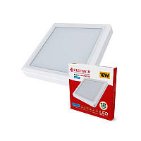 Світильник настінно-стельовий накладний світлодіодний квадратний Electrum 18W 4000 К KVANT B-LD-1968