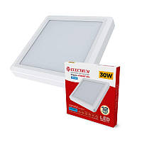 Світильник настінно-стельовий накладний світлодіодний квадратний Electrum 30 W 4000 К KVANT B-LD-1969