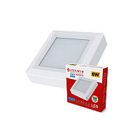 Світильник настінно-стельовий накладний світлодіодний квадратний Electrum 6W 4000 К KVANT B-LD-1966