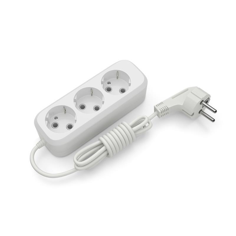 Подовжувач блоковий (ABS) Electrum 3 гнізда 3 м із заземленням C-ES-1811, фото 1