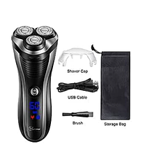 Електробритва для домашнього використання Hatteker Electric Shaver Rotary Razor (RSCX-7568D), фото 5