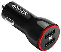 Автомобильное зарядное устройство Anker PowerDrive 2 24W 2xUSB V3 Black