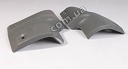 Бампер Газель задній правий, лівий (клік) сірий (комплект 2 шт.)