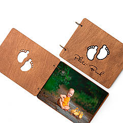 Фотоальбом дерев'яний | Дерев'яний фотобук з вашими фото. | Фотоальбом з дерева "ніжки"