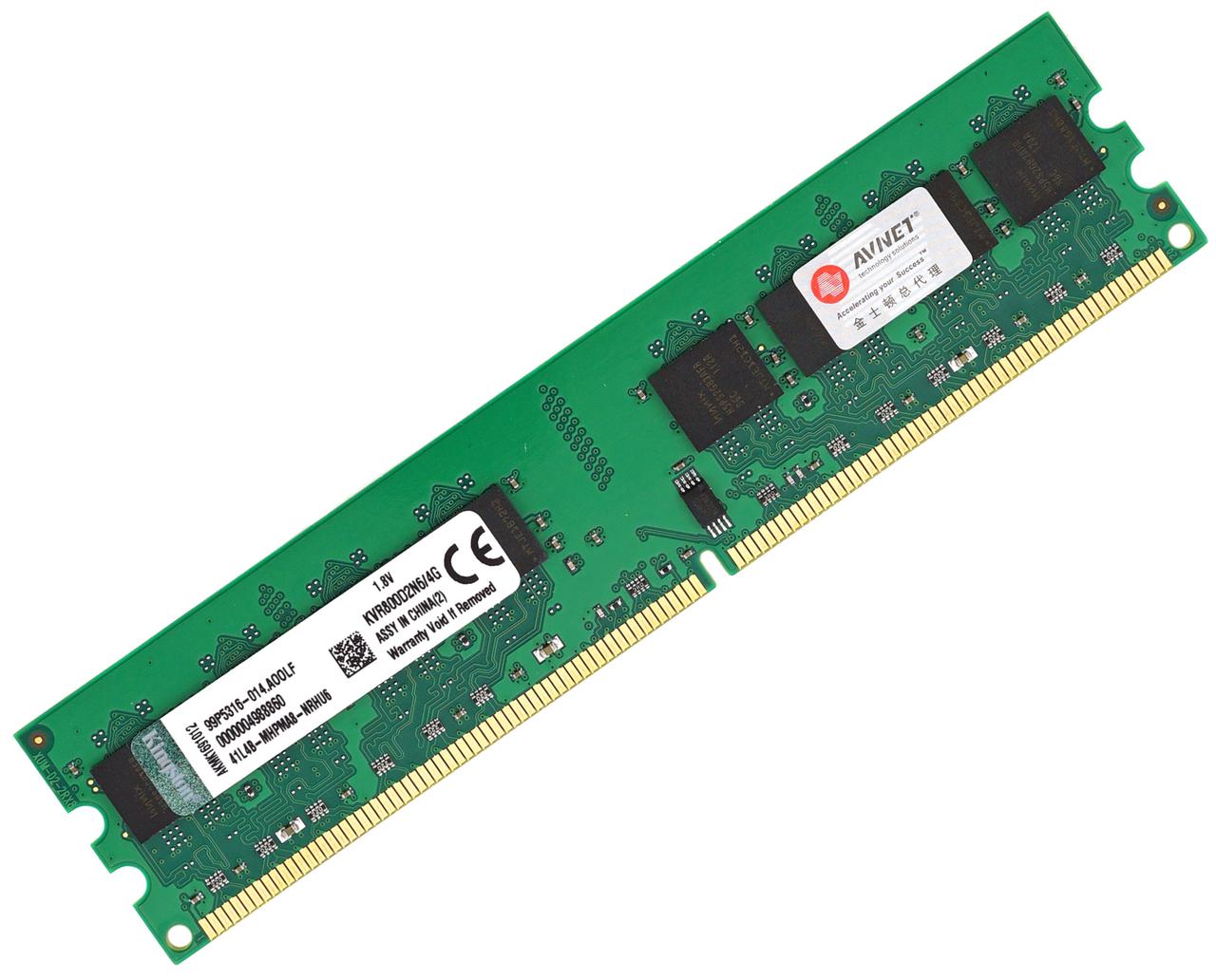 Оперативна пам'ять 4 Гб ДДР2 (DDR2 4GB) Intel і AMD KVR800D2N6/4G 800MHz — універсальна ОЗП 4096MB