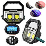 Ліхтар-прожектор переносний світлодіодний акумуляторний DR-908, power bank, фото 6