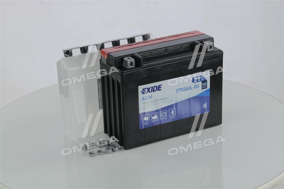 Аккумулятор 21Ah-12v Exide AGM (ETX24HL-BS) (205х87х162) R, EN350 ...