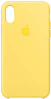 Силиконовый чехол iPhone X/XS Silicone Case Canary Yellow