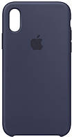 Силиконовый чехол iPhone X/XS Apple Silicone Case Midnight Blue