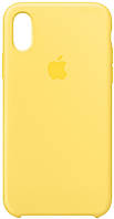 Силиконовый чехол iPhone XS Max Silicone Case Canary Yellow
