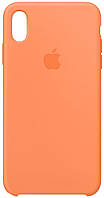 Силиконовый чехол iPhone XS Max Silicone Case Papaya