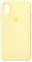 Силиконовый чехол iPhone XS Max Silicone Case Mellow Yellow