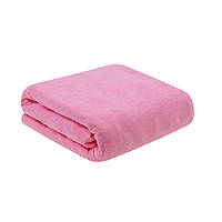 Простынь махровая на резинке Home Line 180х200см (розовый)