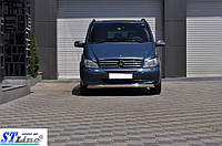 Mercedes Vito 639 2004-2010 Труба нижняя одинарная 70мм AUC Передние защиты Мерседес Бенц Вито W639