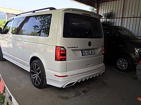 Накладка на задній бампер AMG-style (під фарбування) Volkswagen T6 2015<unk>, 2019<unk> рр. AUC Тюнінг заднього бампера