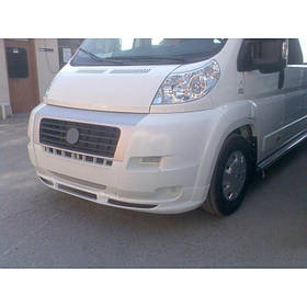 Передня накладка 2006-2013 (вузька, під фарбування) Peugeot Boxer 2006<unk> і 2014<unk> рр. AUC Тюнінг переднього бампера