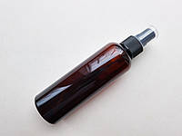 100 - 107 мл Круглый коричневый с черным распылителем, ПЭТ с спреем 20/410 бутылка, пузырек пластиковый