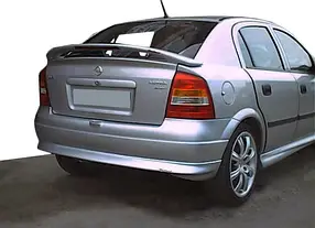 Задня спідня спідниця HB (під фарбування) Opel Astra G classic 1998-2012 рр. AUC Тюнінг заднього бампера Опель Астра