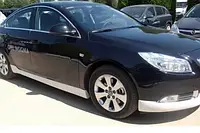 Боковые юбки (под покраску) Opel Insignia 2010-2017 гг. AUC Тюнинг пороги Опель Инсигния