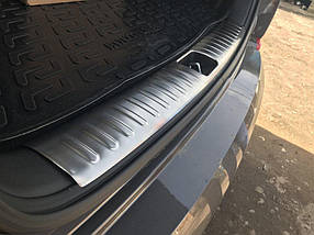 Накладка на задний порог багажника (нерж) Hyundai Tucson TL 2016-2021 гг. AUC Накладки на пороги Хюндай Туксон