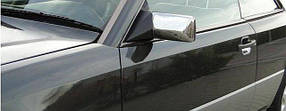 Накладки на дзеркала (2 шт., нерж) Mercedes E-сlass W124 1984-1997 рр. AUC Накладки на дзеркала Мерседес Бенц