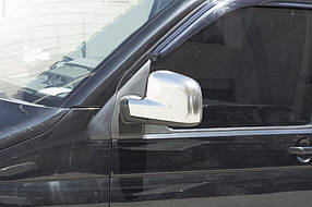Накладки на дзеркала Сірий мат (2 шт) Volkswagen T5 Multivan 2003-2010 рр. AUC Накладки на дзеркала Фольксваген