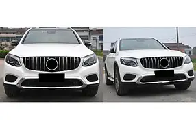 Передня решітка GT (2014-2016) Mercedes GLA X156 2014-2019 рр. AUC Тюнінг решітки Мерседес Бенц ГЛА-Клас