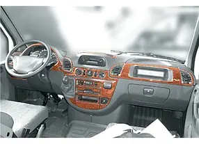 Mersedes Sprinter Cdi 2000-2006 Meric накладки на панель колір алюміній AUC Накладки на панель Мерседес Бенц