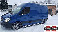 Volkswagen Crafter Боковые подножки Premium d51 Long/ExtraLong AUC Боковые пороги Фольксваген Крафтер