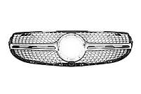 Передняя решетка Diamond Silver (2020+) Mercedes GLC X253 AUC Тюнинг решетки Мерседес Бенц ГЛЦ X253