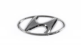Емблема (самоклейка, 80 мм на 40 мм) Hyundai Elantra 2006-2011 рр. AUC Значок Хюндай Елантра
